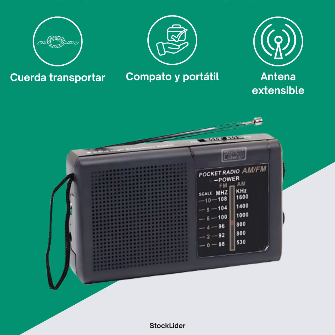 Radio AM-FM portátil