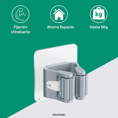 Porta Escobas de Pared - Organiza tu Hogar y Cocina
