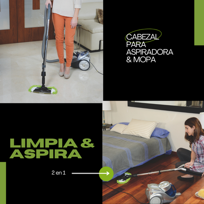 Cabezal de Aspiradora  y Mopa 2 en 1