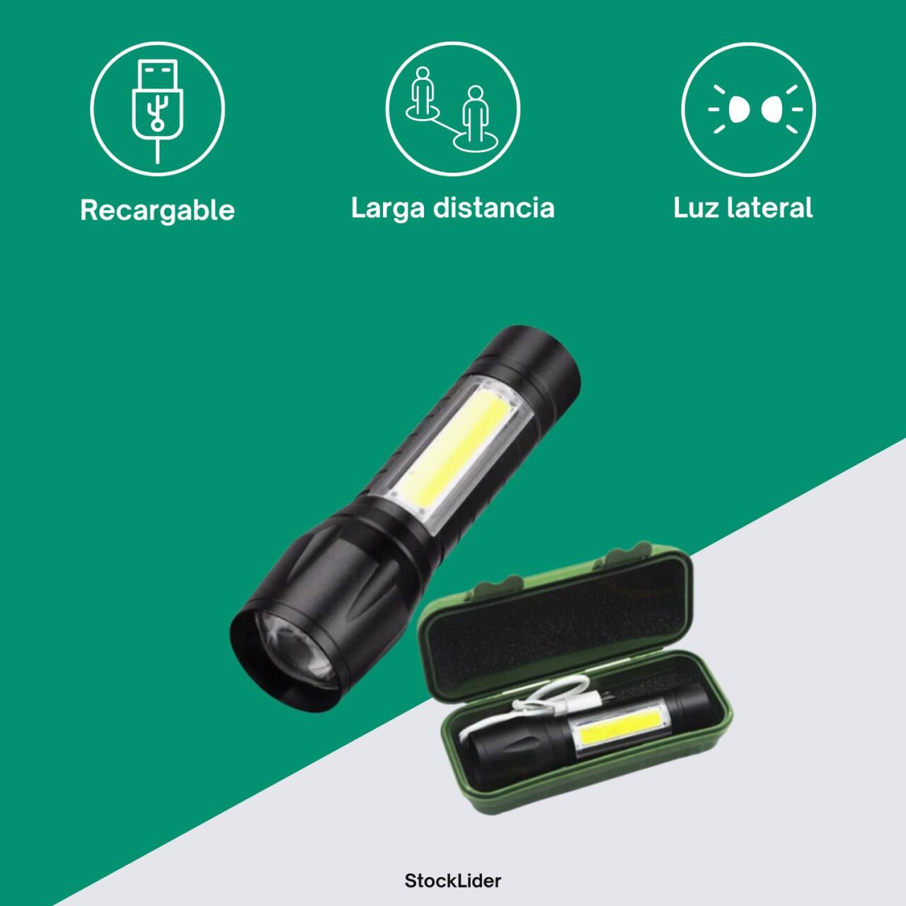 Linterna Recargable - Iluminación Potente y Duradera | ¡Compra Ya!
