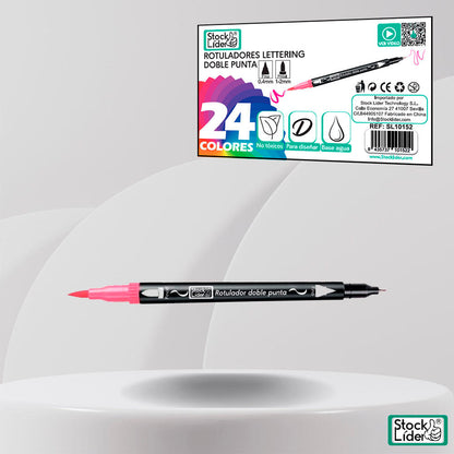 Rotuladores Doble Punta 24pcs | Creatividad Sin Límites
