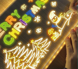 Pizarra LED Brillante y Práctica