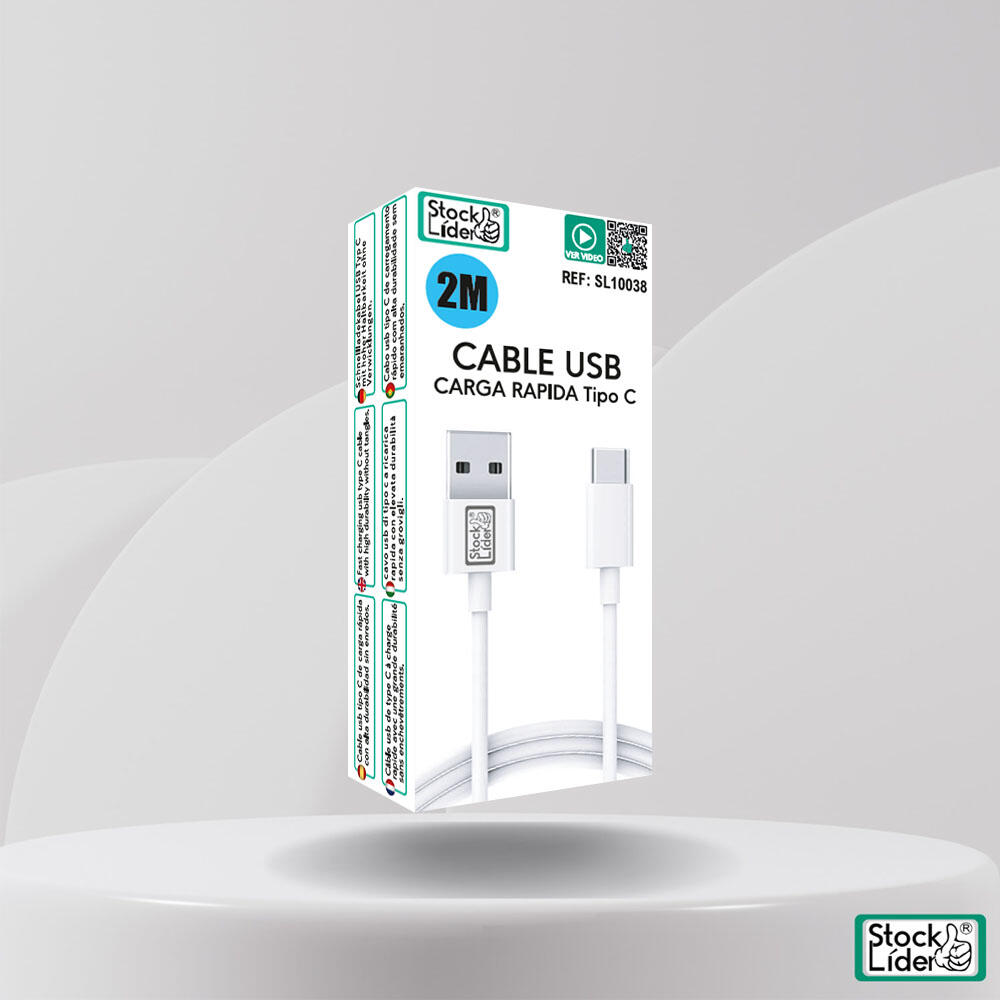 Cable Tipo C 2m: Carga Rápida y Duradera para tus Dispositivos
