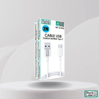 Cable Tipo C 2m: Carga Rápida y Duradera para tus Dispositivos