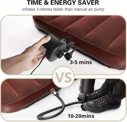 Inflador Eléctrico Portátil 240V AC / 12V DC – Bomba de Aire 2 en 1