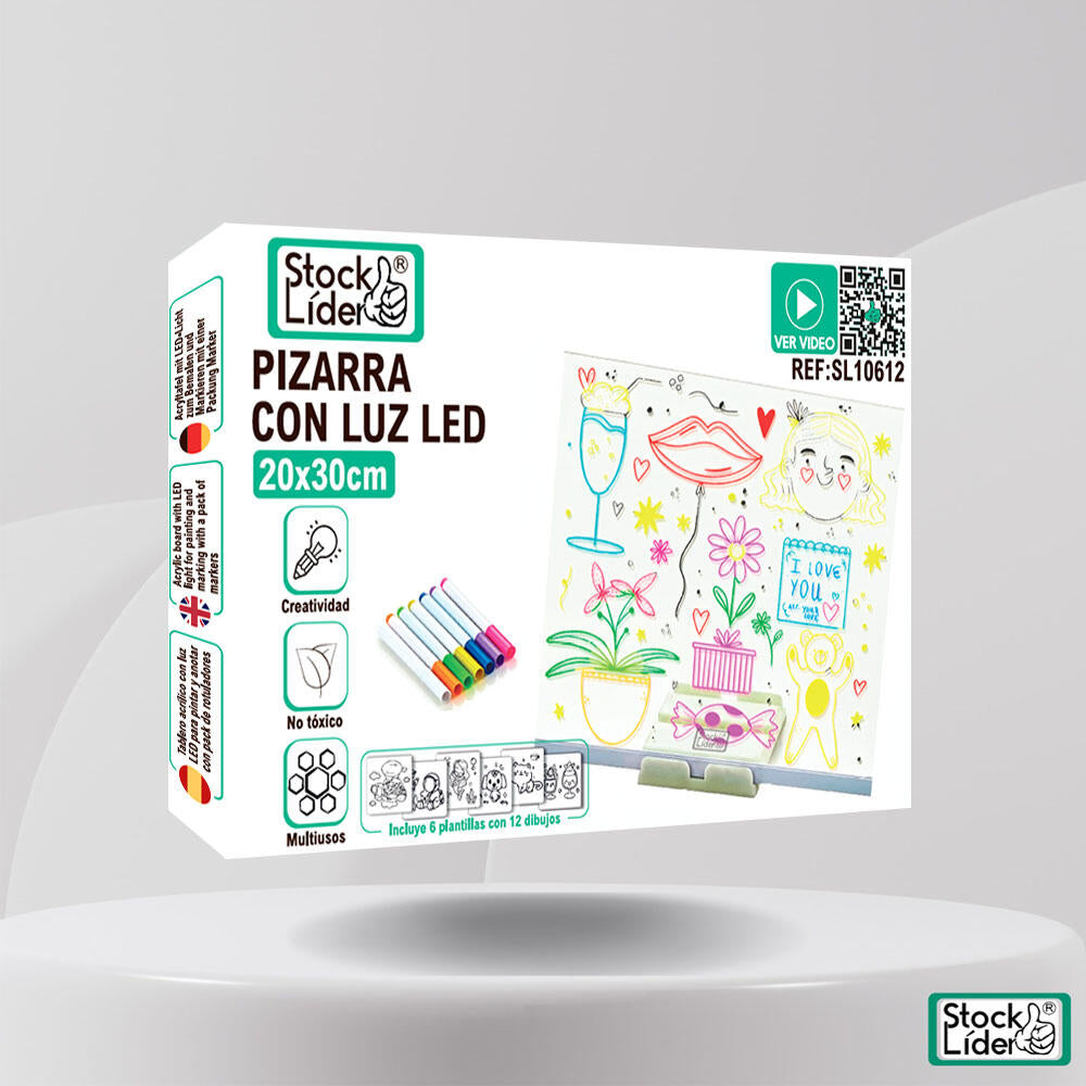 Pizarra LED Brillante y Práctica