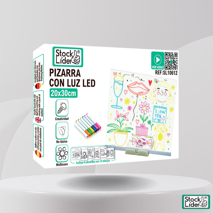 Pizarra LED Brillante y Práctica