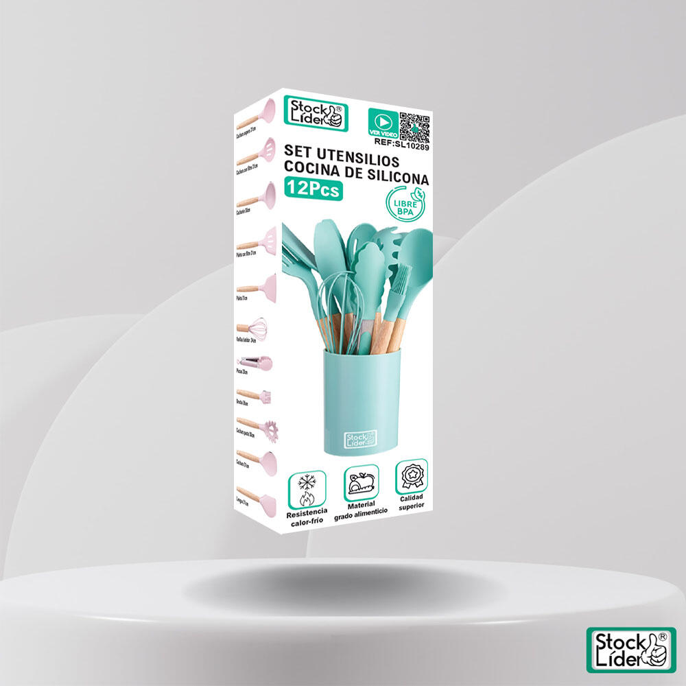 Set Utensilios Silicona Cocina 12PCS | Antiadherente y Duradero