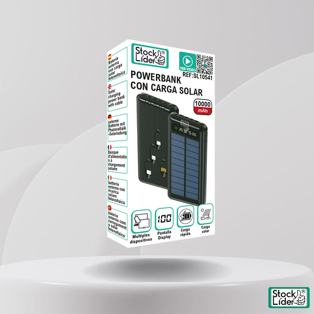 Powerbank con carga solar