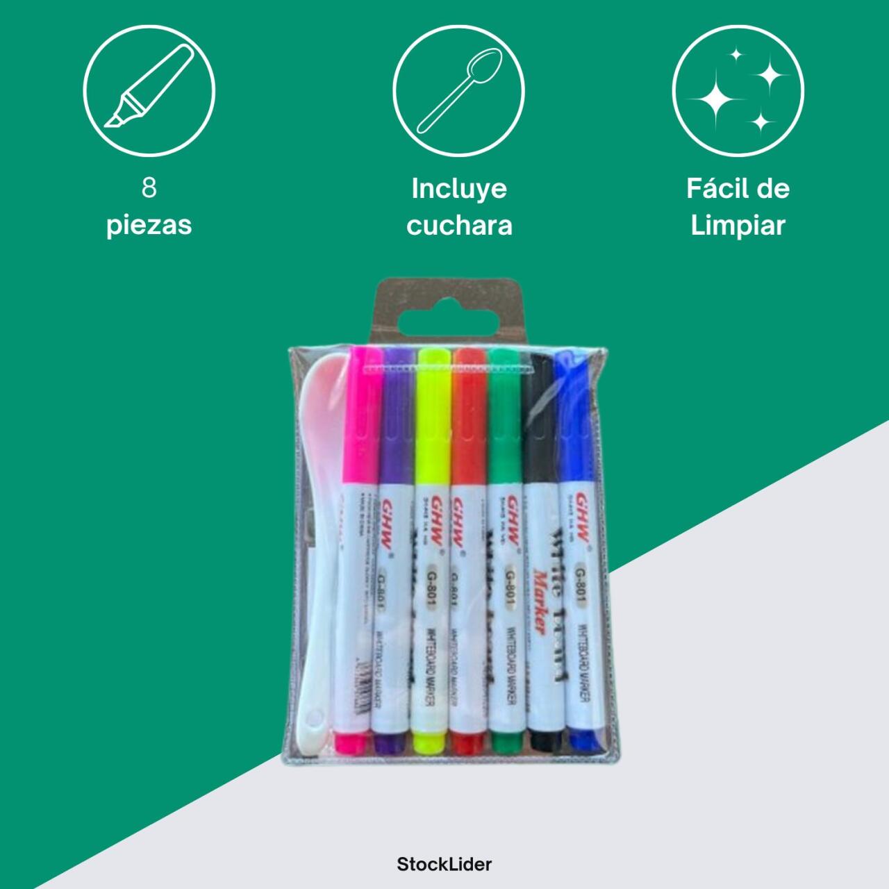 Rotuladores de Agua 8pcs - ¡Crea con Colores Vivos al Instante!
