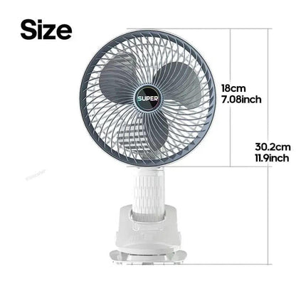 Ventilador portátil con pinza
