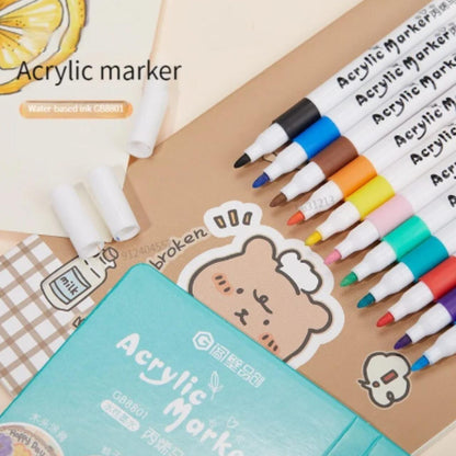 Rotuladores Acrílicos 12pcs para Creativos | Compra Ahora