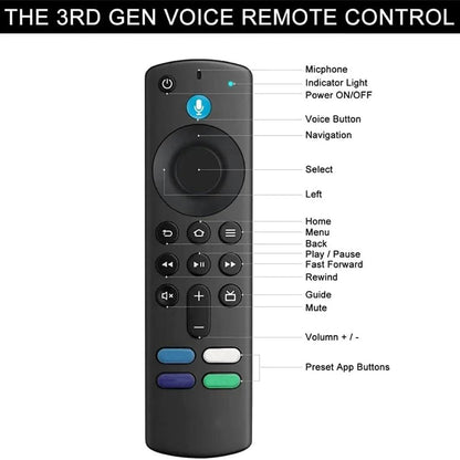 Mando a distancia con control de voz compatible con Amazon Fire TV Stick
