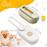 Cepillo Vapor Para Mascotas Pack 2 Piezas