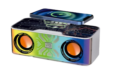 Altavoz RGB Bluetooth con Carga Inalámbrica | Sonido Premium