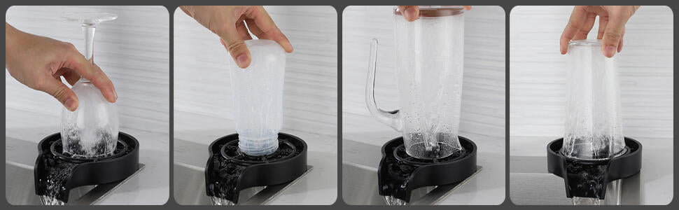Limpiador Automático de Vasos - ¡Copas relucientes enseguida!
