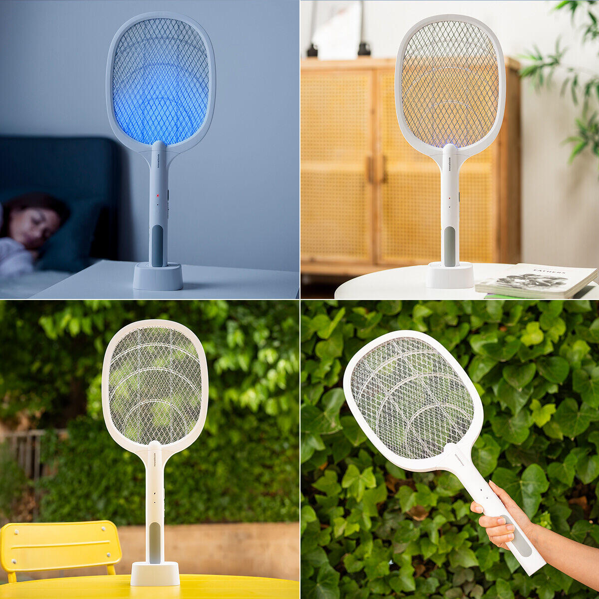 Raqueta Matainsectos Recargable con Luz UV 2 en 1 Elecfly InnovaGoods