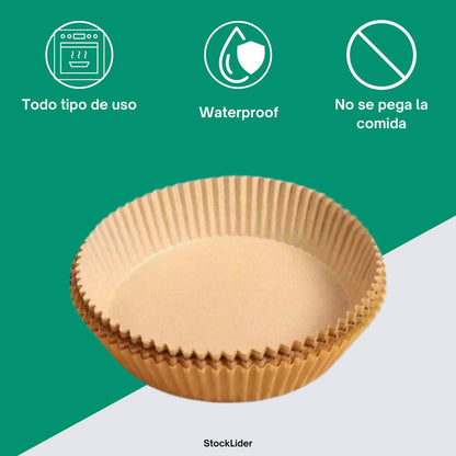 Papel Redondo Freidora de Aire: Cocina Limpio y Fácil