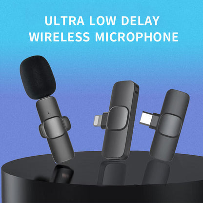 Micrófono Grabador de Voz Lavalier 2 en 1 – Inalámbrico, Portátil y Ultra Mini