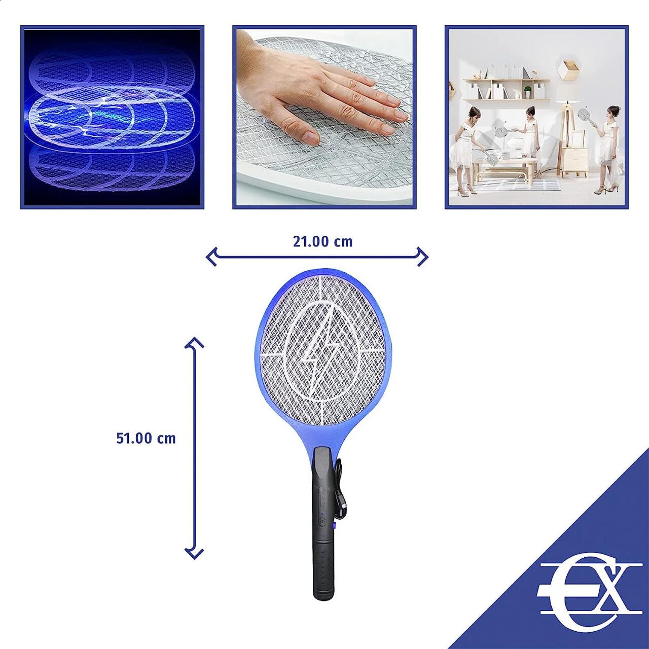 Raqueta Matamoscas USB Recargable - ¡Adiós Mosquitos!