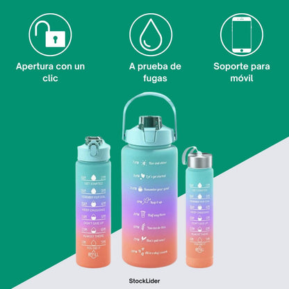 Pack 3 Vasos Redondos - Ideales para Deporte y Aventura