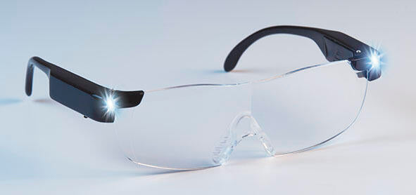 Gafas de aumento con luz LED