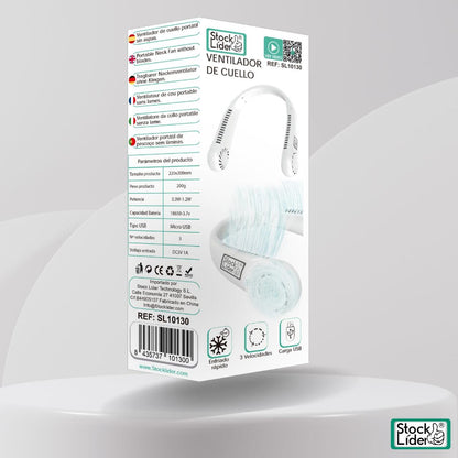 Ventilador de Cuello Pequeño | Frescura Móvil al Instante