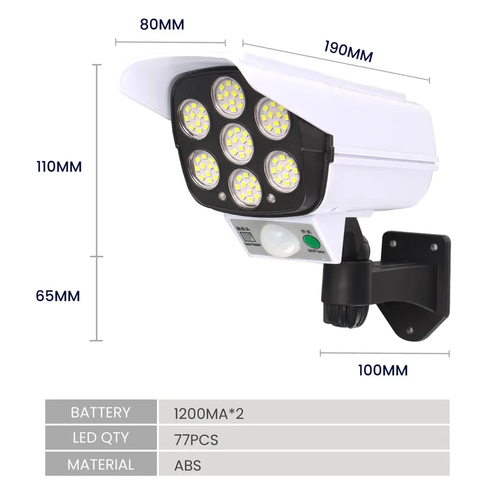 Foco LED Simulador de Cámara con Mando - Protección Inteligente