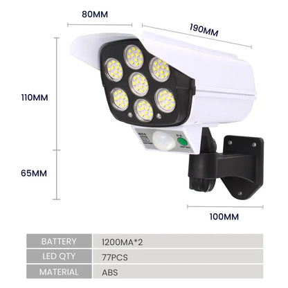 Foco LED Simulador de Cámara con Mando - Protección Inteligente