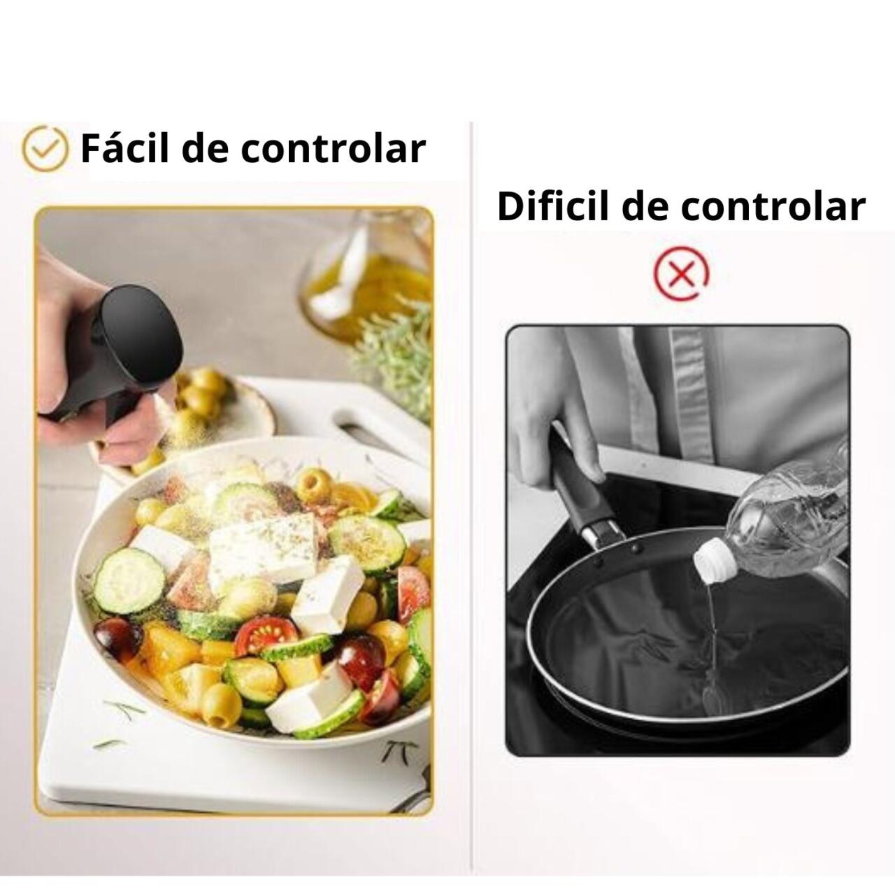 Pulverizador de Aceite y Vinagre con Caja - Cocina Saludable