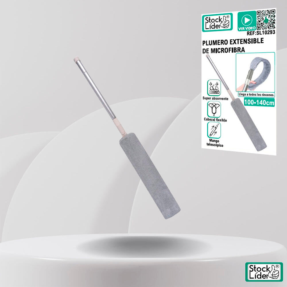 Plumero Extensible de Microfibra - ¡Limpieza Fácil y Rápida!