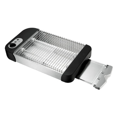 Tostador Plano 600W Con Regulador Negro