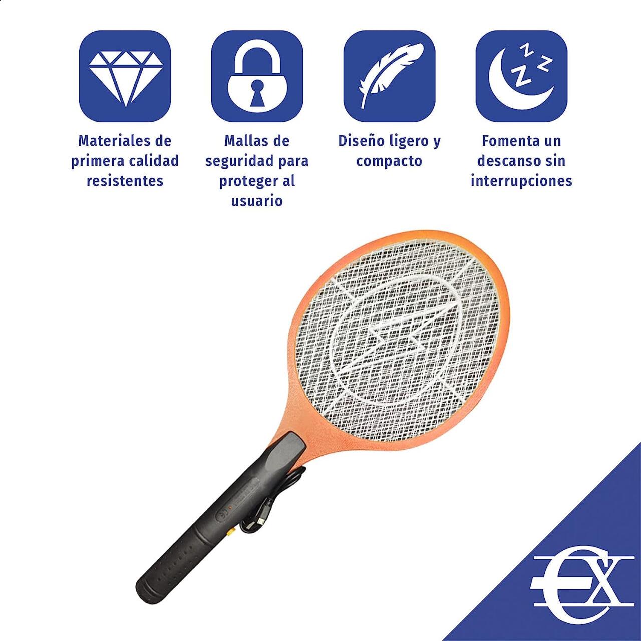 Raqueta Matamoscas USB Recargable - ¡Adiós Mosquitos!