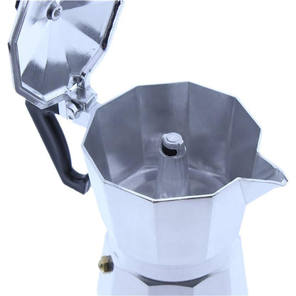 Cafetera Italiana Clásica 9 tazas mango ergonómico cocina de Inducción