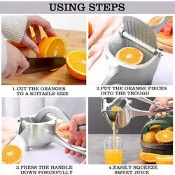Exprimidor Manual de Limones en Acero Inoxidable