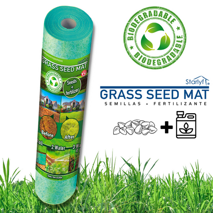 Alfombra de germinación rápida de césped