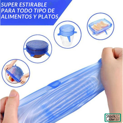 Tapa Silicona Multiusos | Conserva Alimentos Frescos SIN Plástico