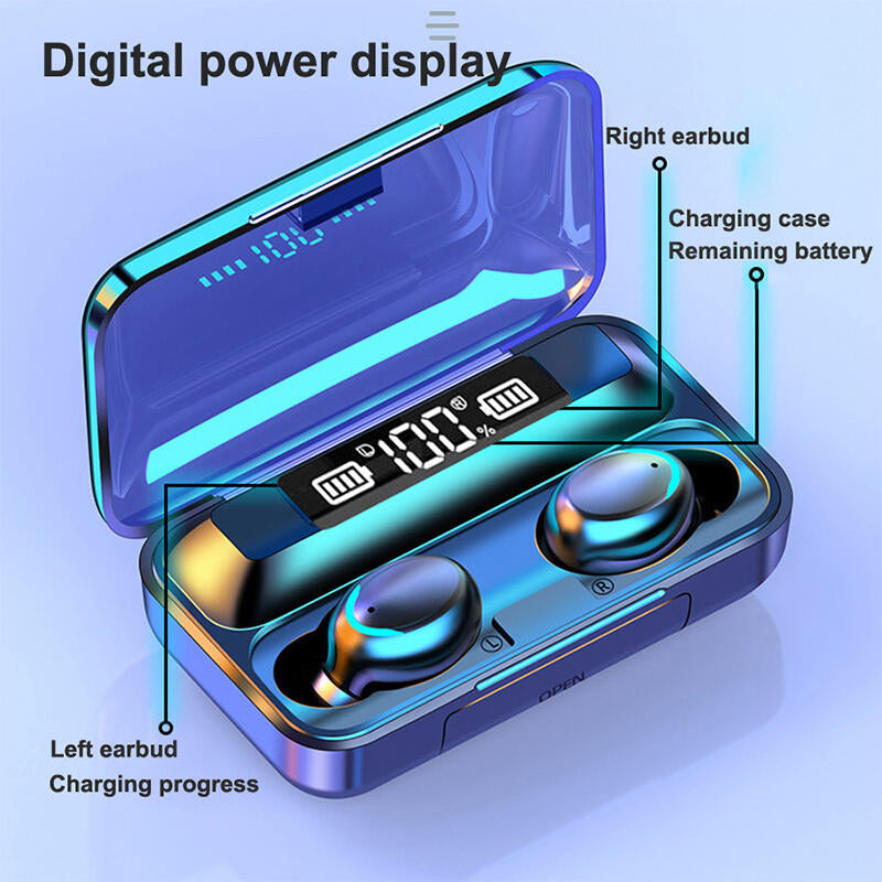 Auriculares inalámbricos F9 LED