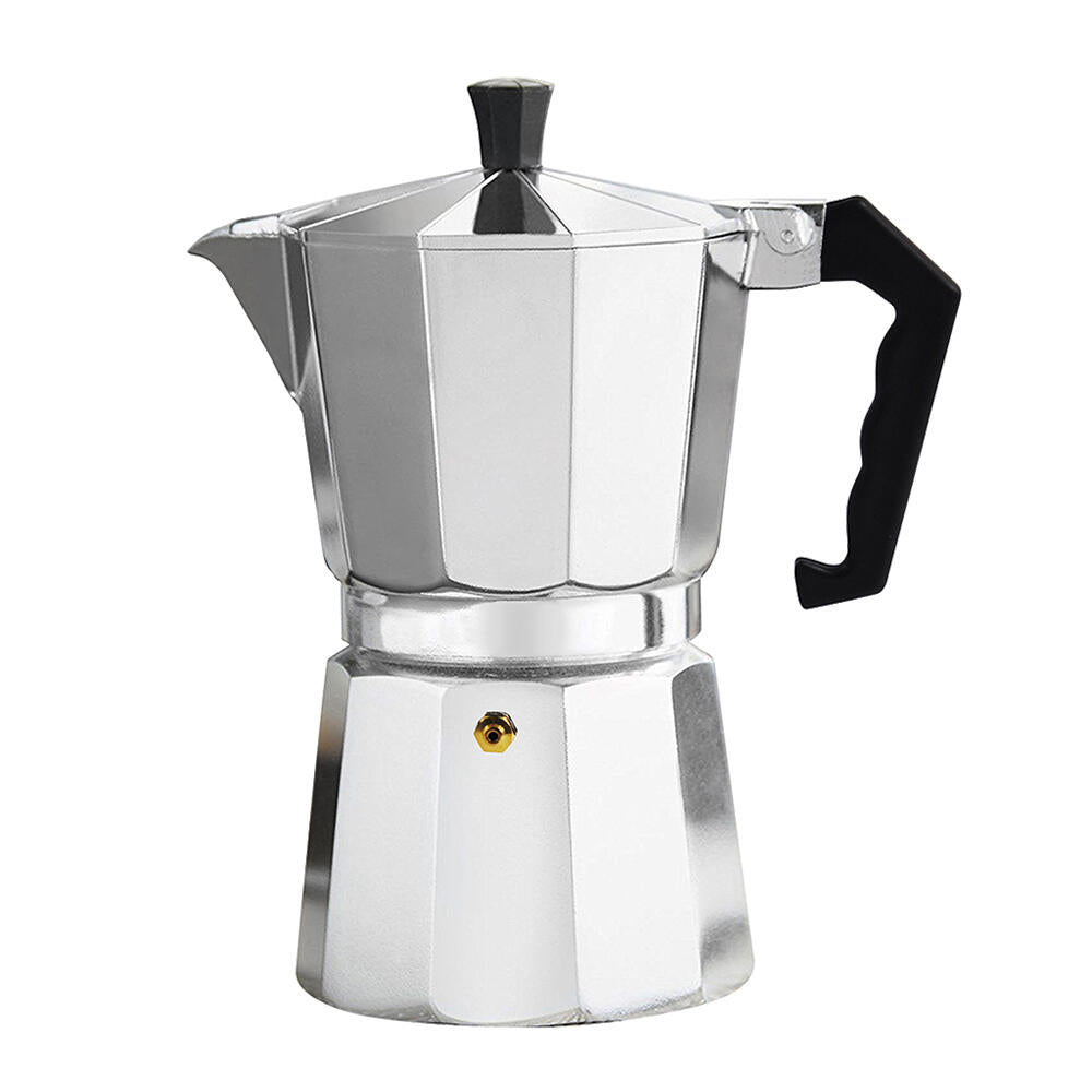 Cafetera Italiana Clásica 6 tazas mango ergonómico cocina de Inducción