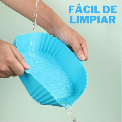 Bandeja Silicona para Freidora de Aire - Cocina Fácil y Sana