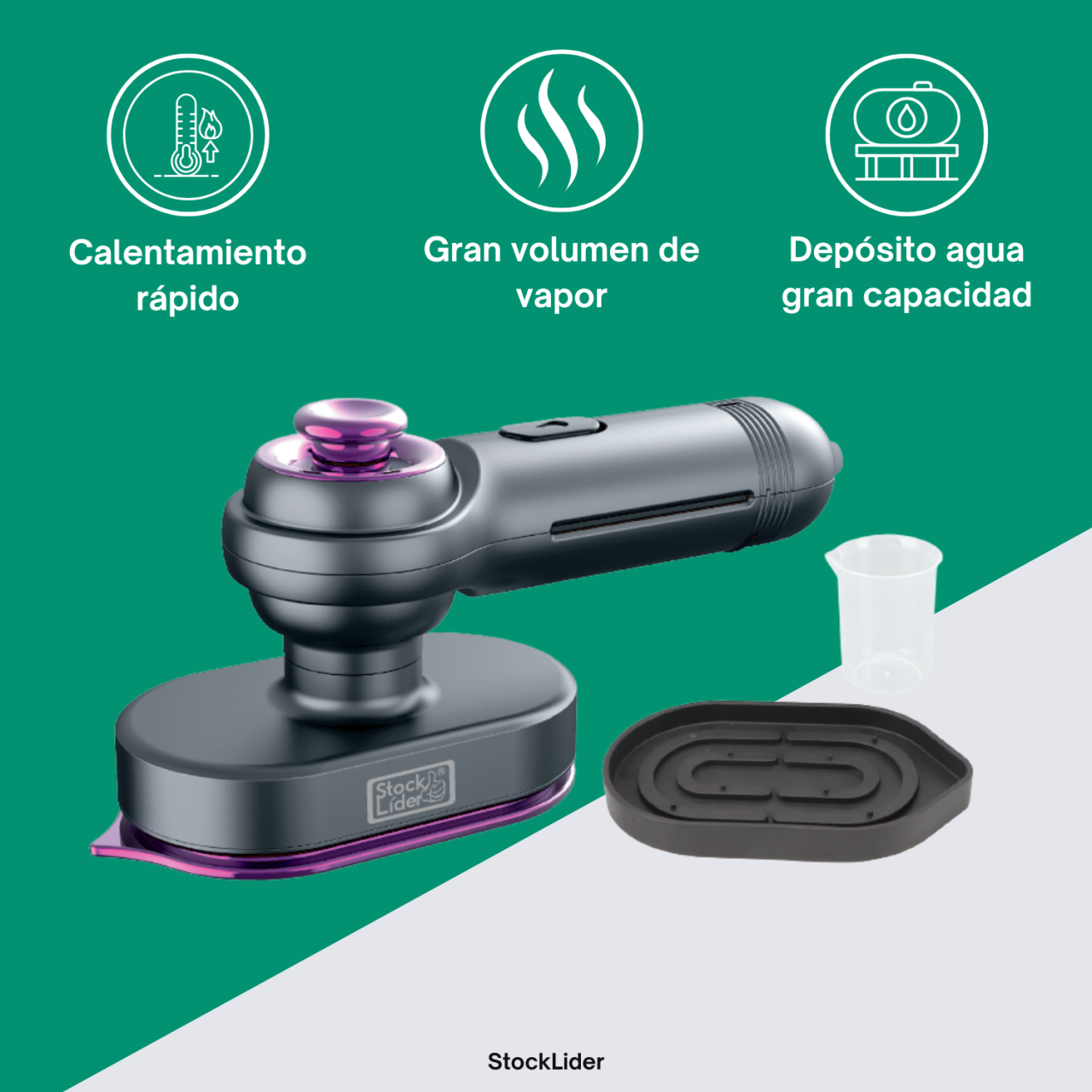 Plancha de vapor vertical y horizontal