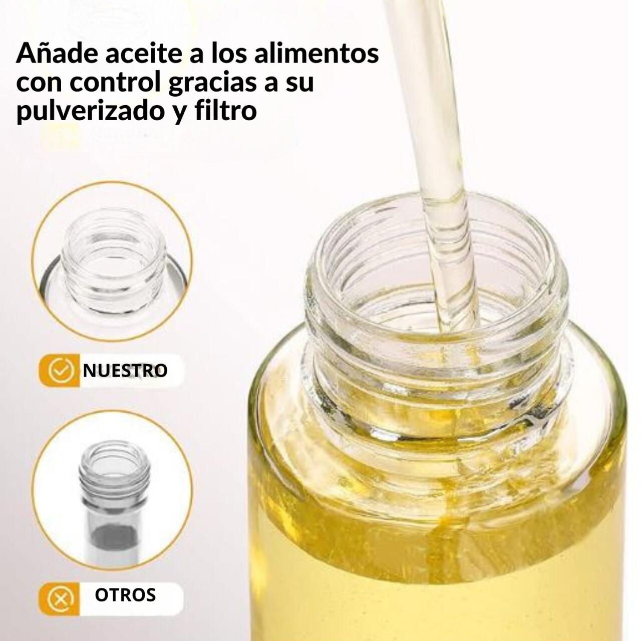 Pulverizador de Aceite y Vinagre con Caja - Cocina Saludable