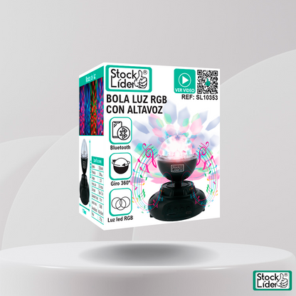 Bola de Luz RGB con Altavoz - ¡Fiestas y Ambiente en Uno!