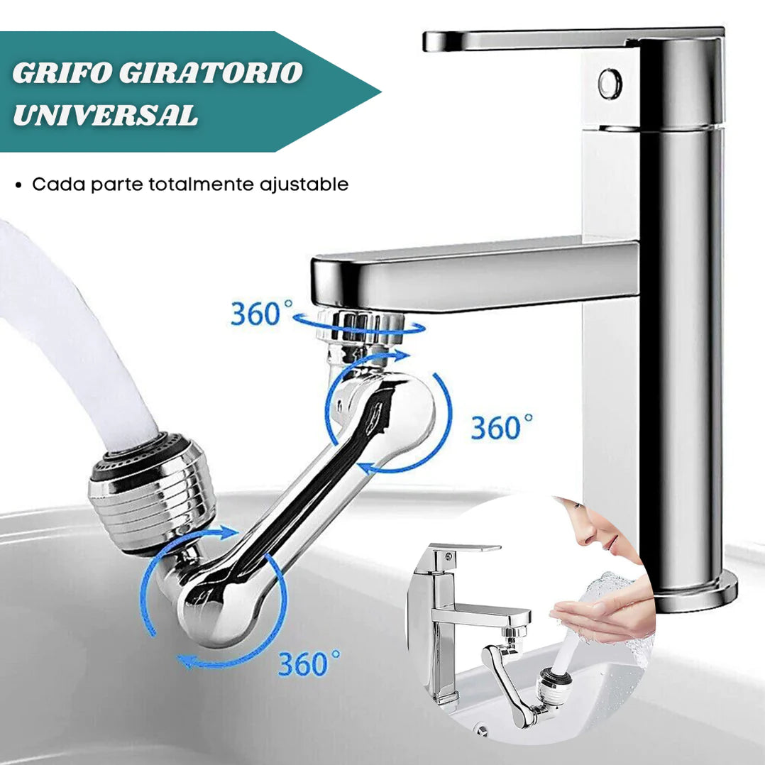 Extensor de Grifo Giratorio Metal | Flexibilidad Máxima en tu Cocina