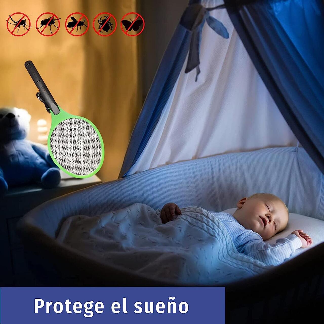 Raqueta Matamoscas USB Recargable - ¡Adiós Mosquitos!